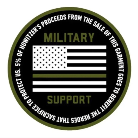 Howitzer Style Men's T-Shirt DEFEND FLAG Military Grunt MFG - Picture 8 of 10